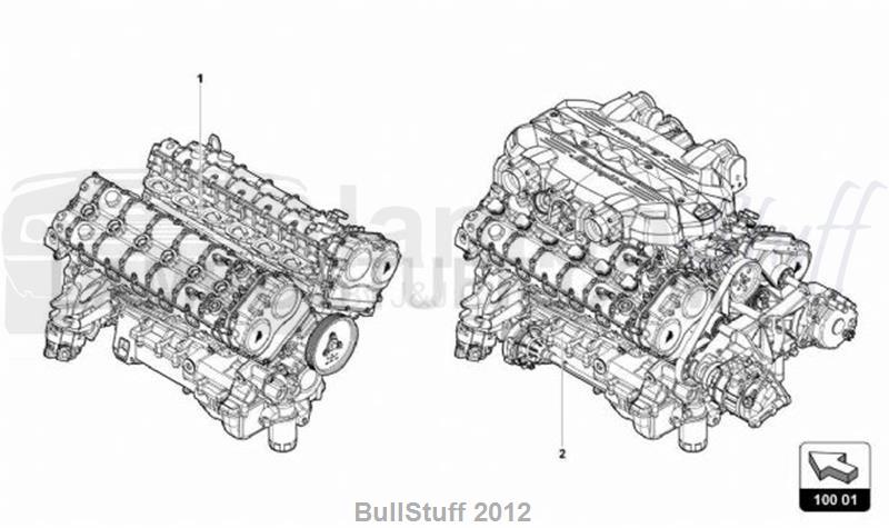 2016 Lamborghini AVENTADOR SV LP750-4 ROADSTER USA ENGINE (100.01.00)